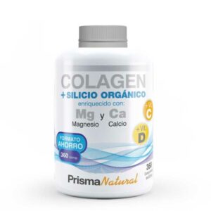 Colagen + Silicio orgánico, 180 y 360 comprimidos es un complemento de colágeno de Prisma Natural.